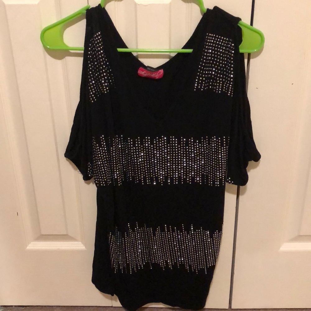 Black sparkle shirt
